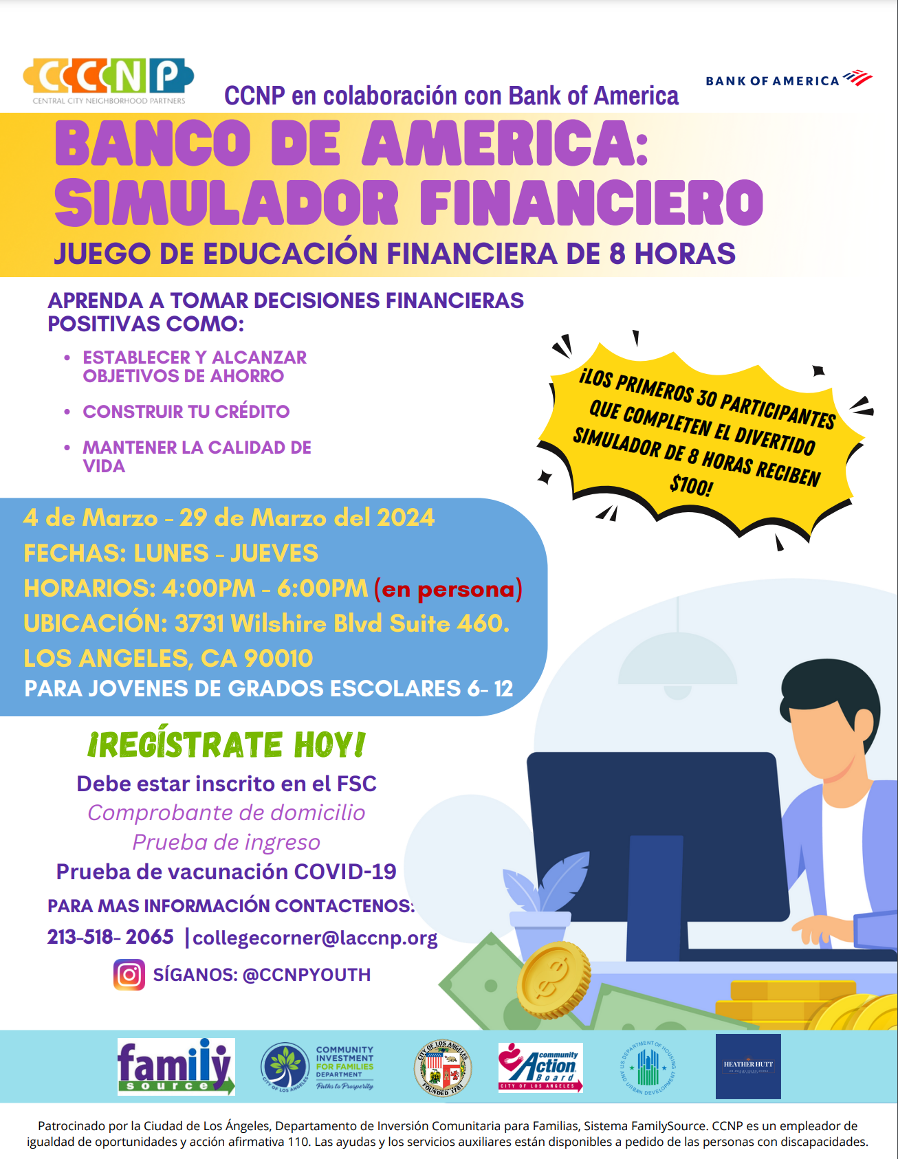Banco De America: Simulador Financiero